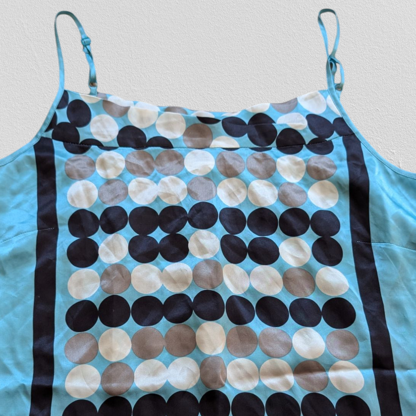 00's Turquoise Abstract Cami