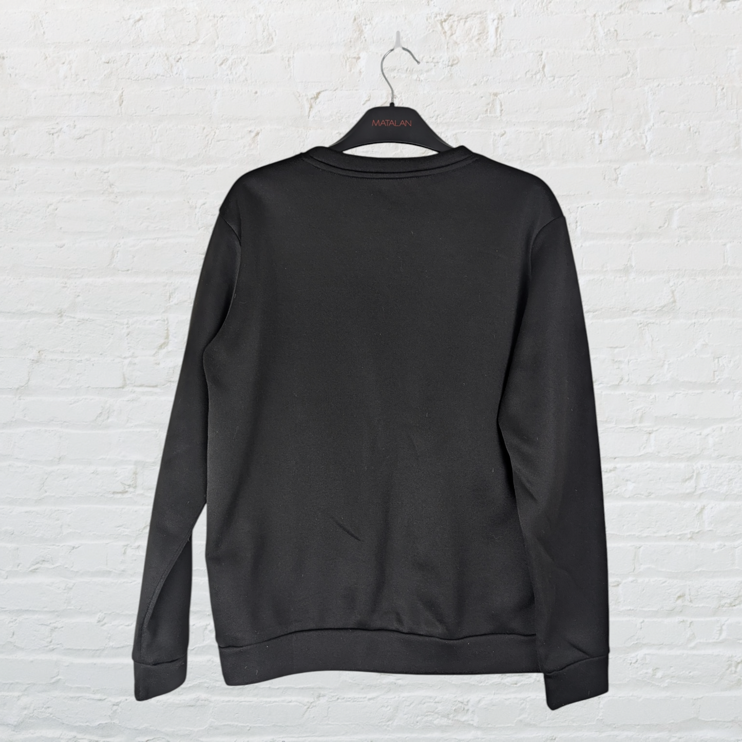 Black Long Sleeve Crew Neck Pullover