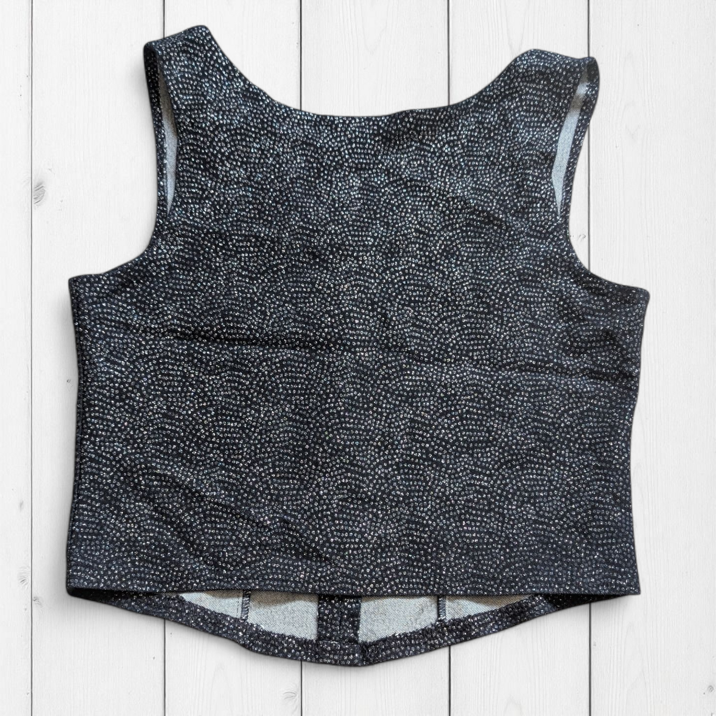 00's Glittery Party Top