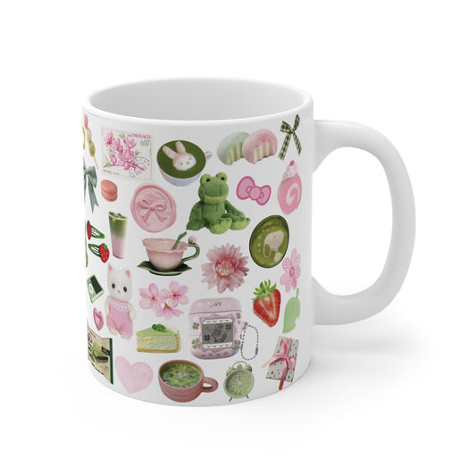Matcha Angels Scrapbook Ceramic Mug