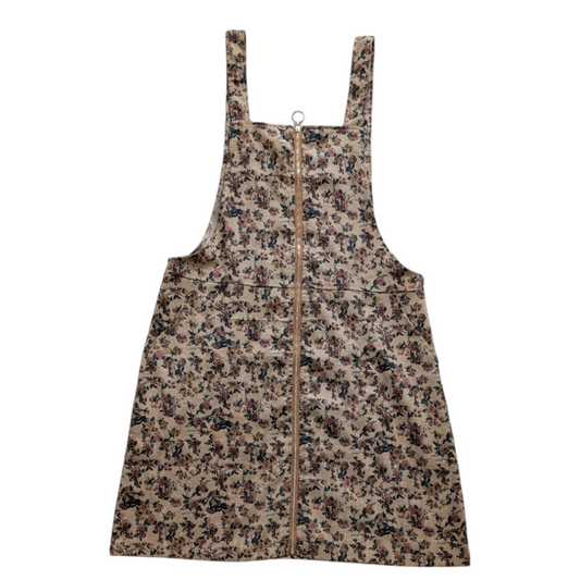 Brown Floral Pinafore