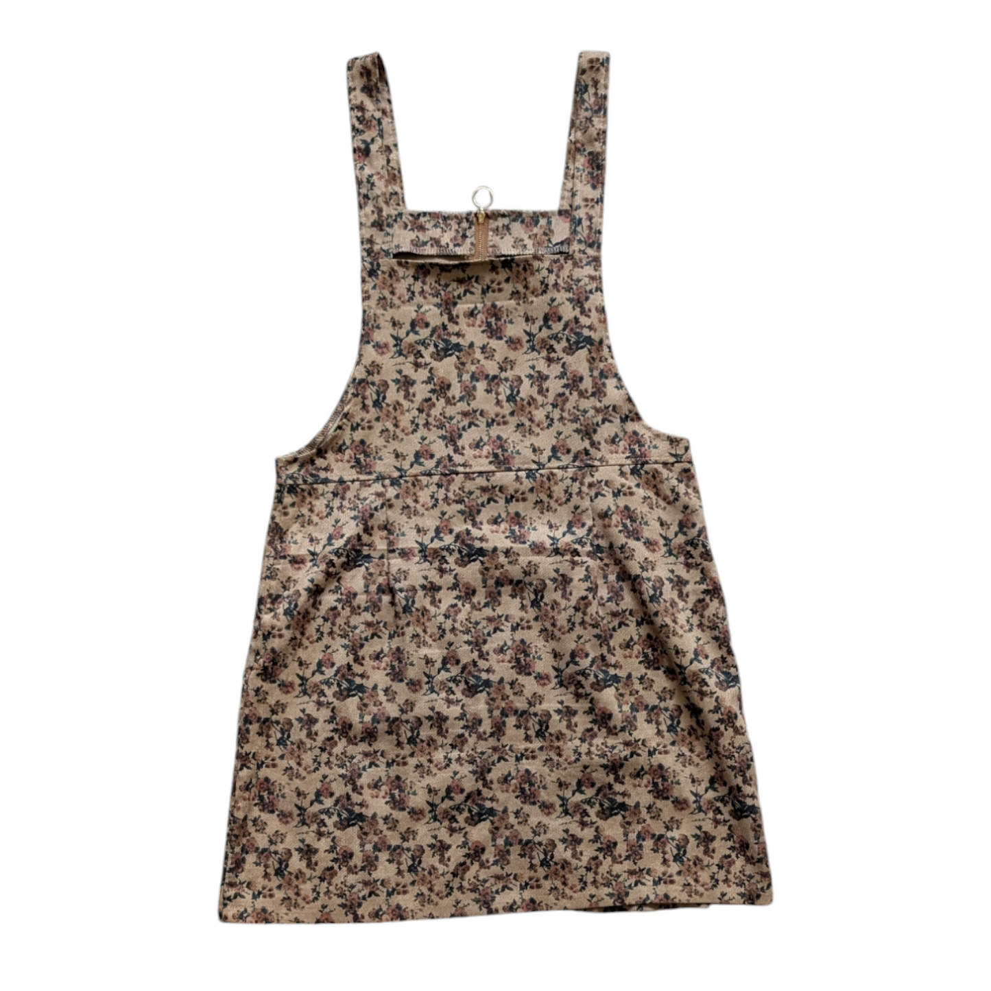 Brown Floral Pinafore