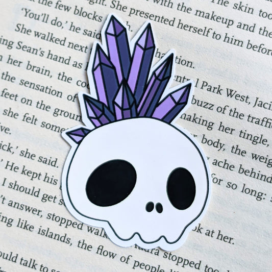 Amethyst Skull Sticker