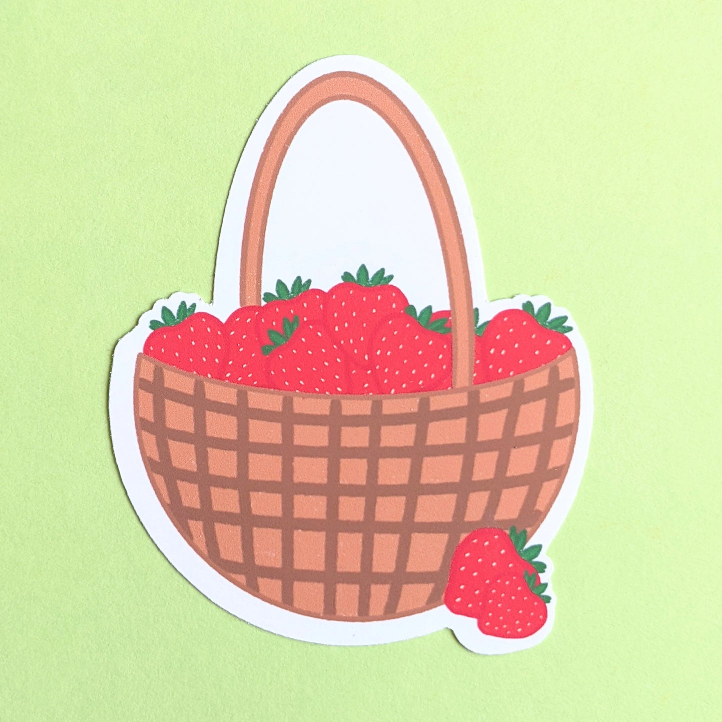 Strawberry Basket Sticker