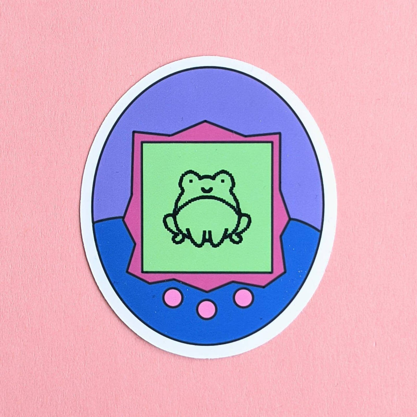 Frog Tamagotchi Sticker