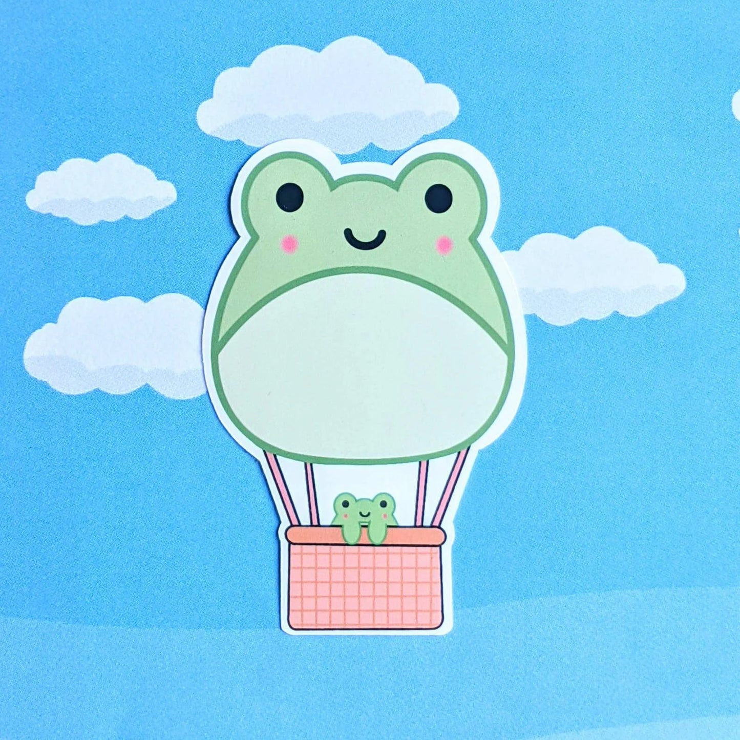 Frog in Froggy Balloon Sticker