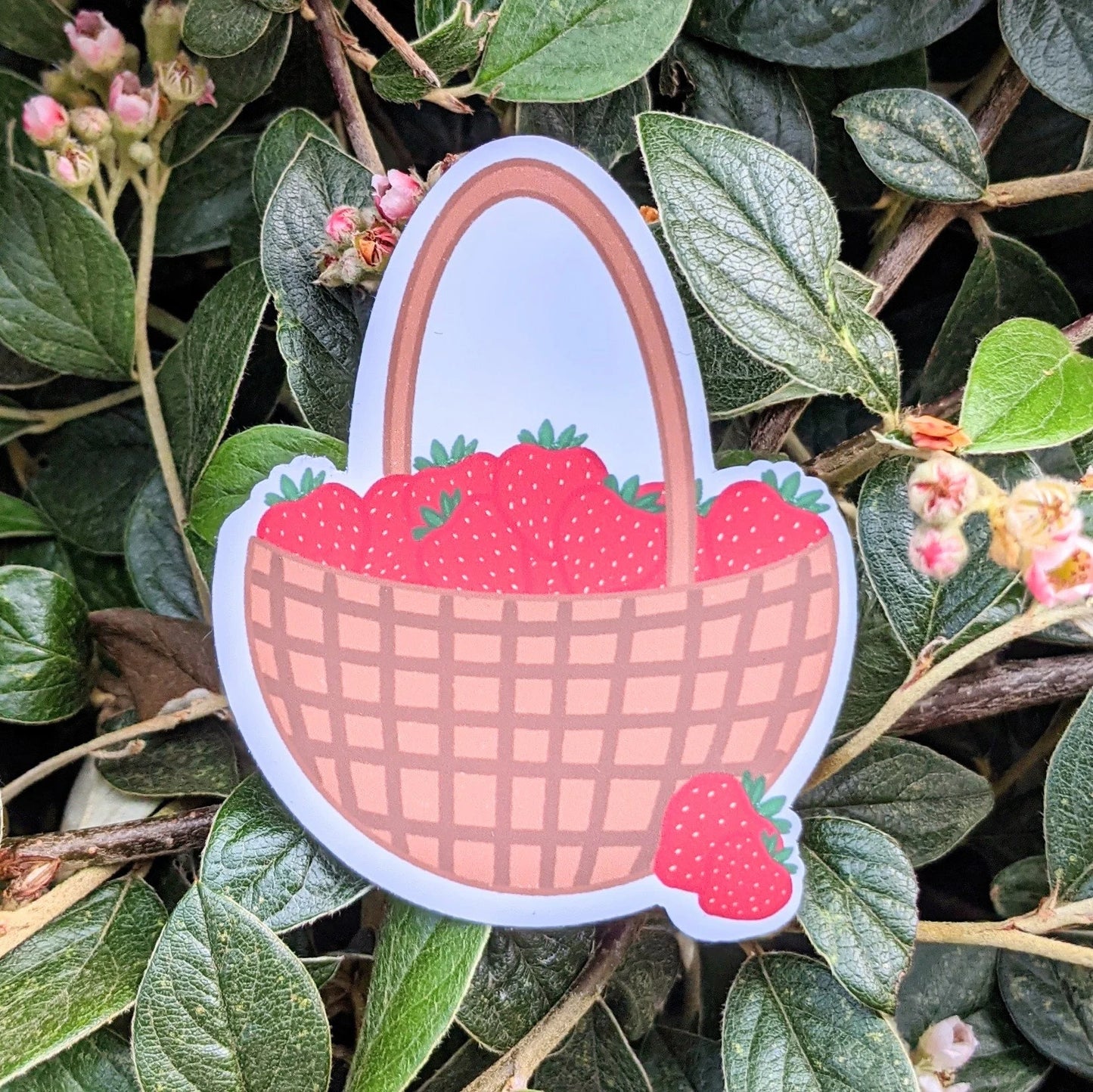 Strawberry Basket Sticker