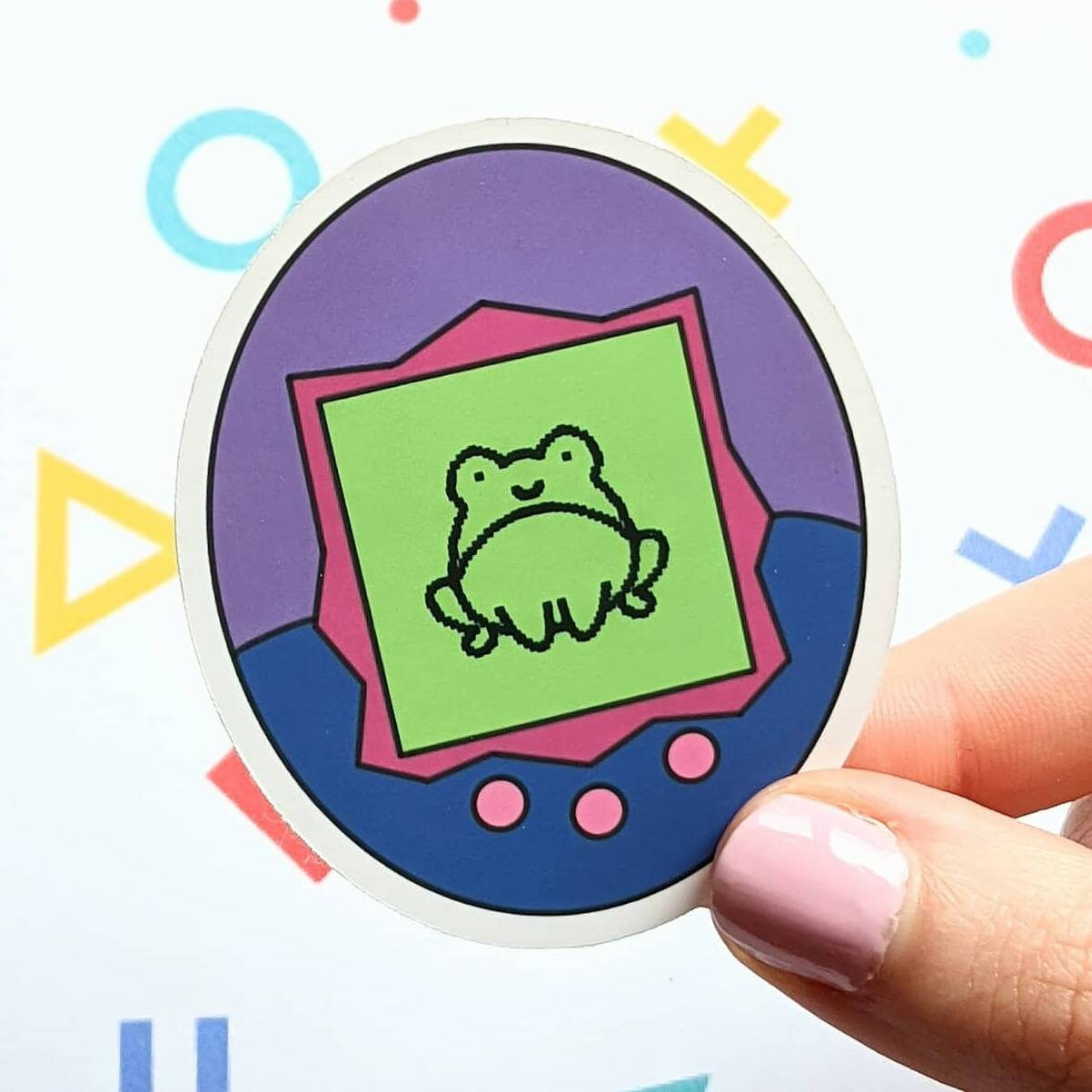 Frog Tamagotchi Sticker