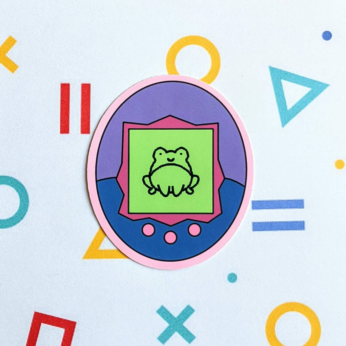 Frog Tamagotchi Sticker