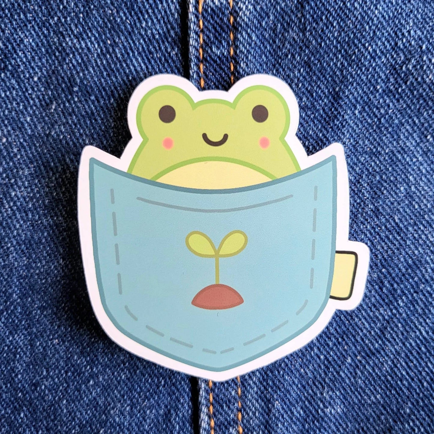 Frog in Pocket Sticker