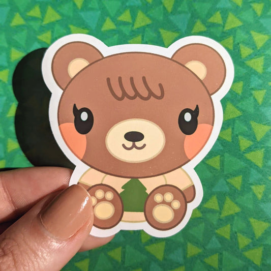 Maple Teddy Bear Sticker