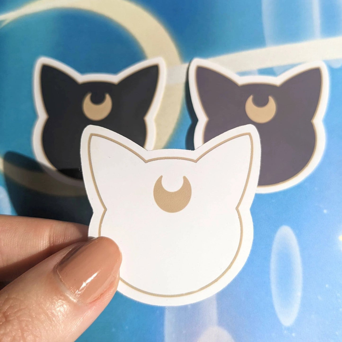 Sailor Moon Cat Trio Stickers