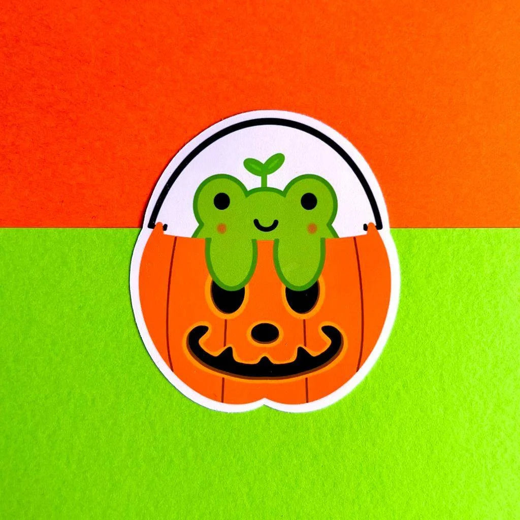 Trick or Treat Froggy Sticker