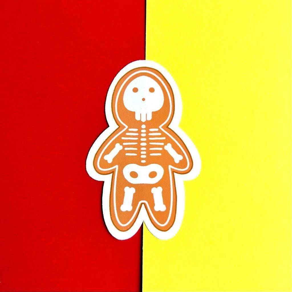 Gingerbread Skeleton Sticker