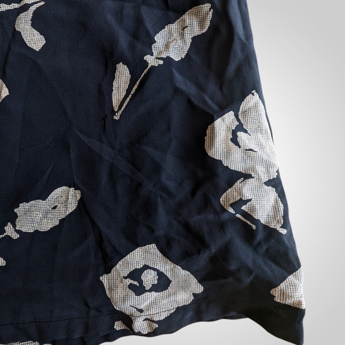 90s Vintage Silk Midi Skirt