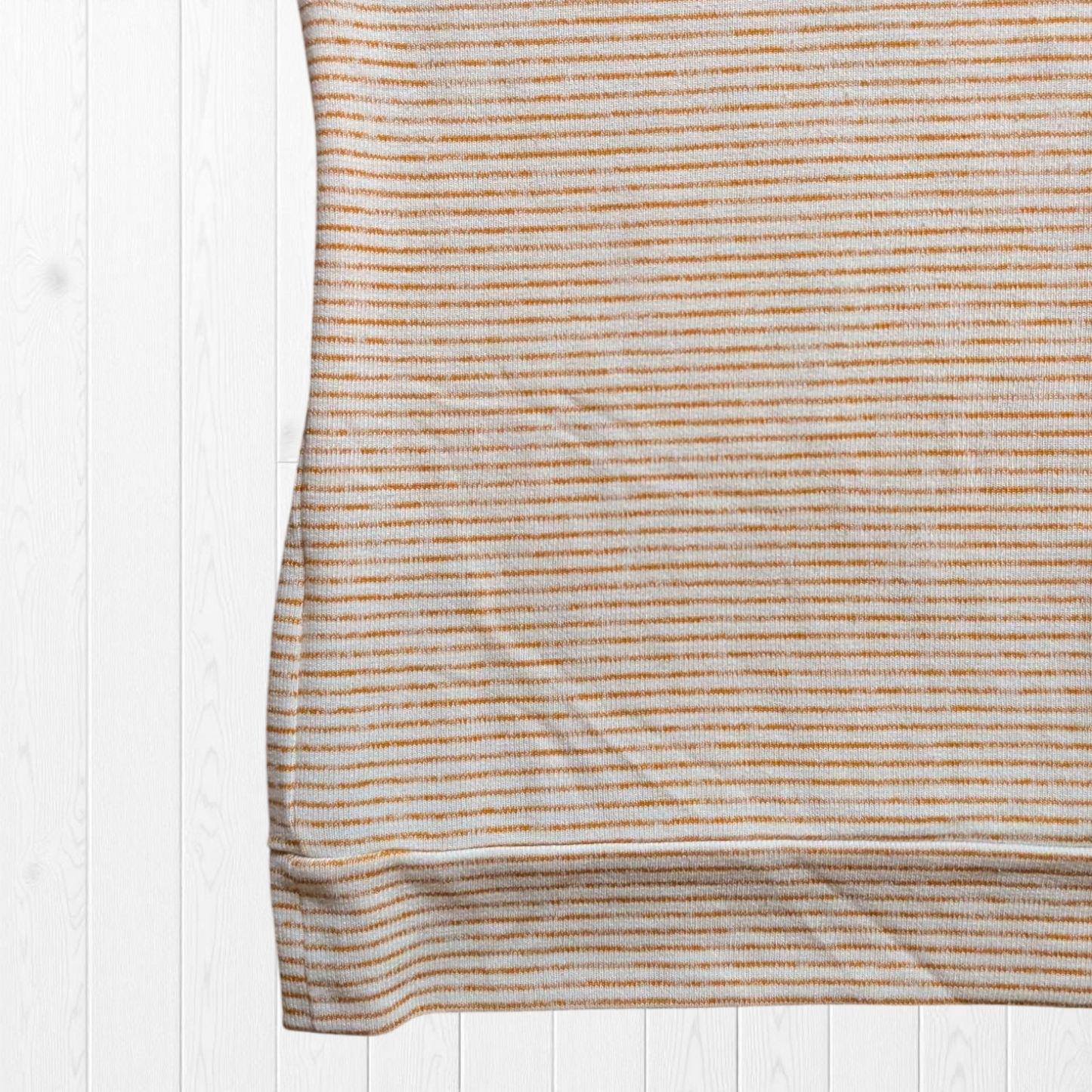 Yellow & White Striped Puff Sleeve Top