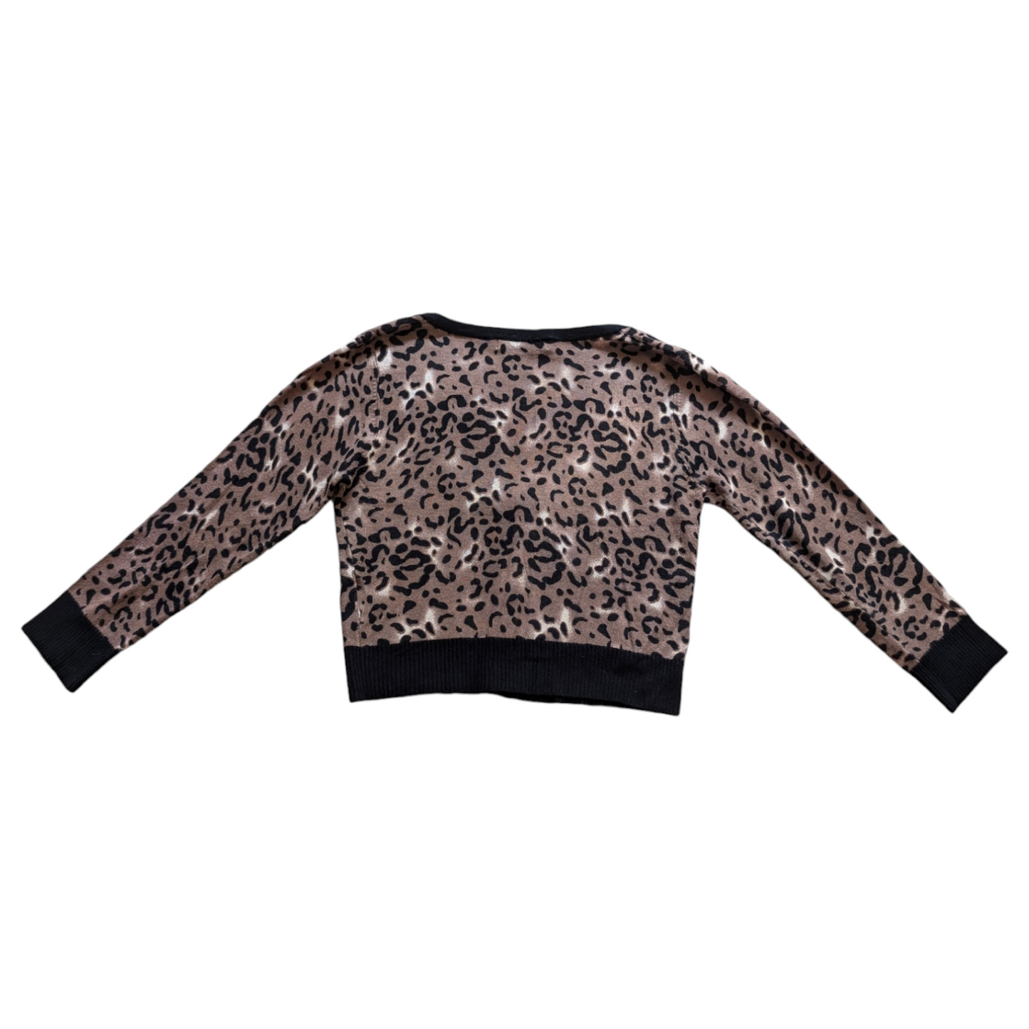 00's Jane Norman Leopard Cropped Cardigan