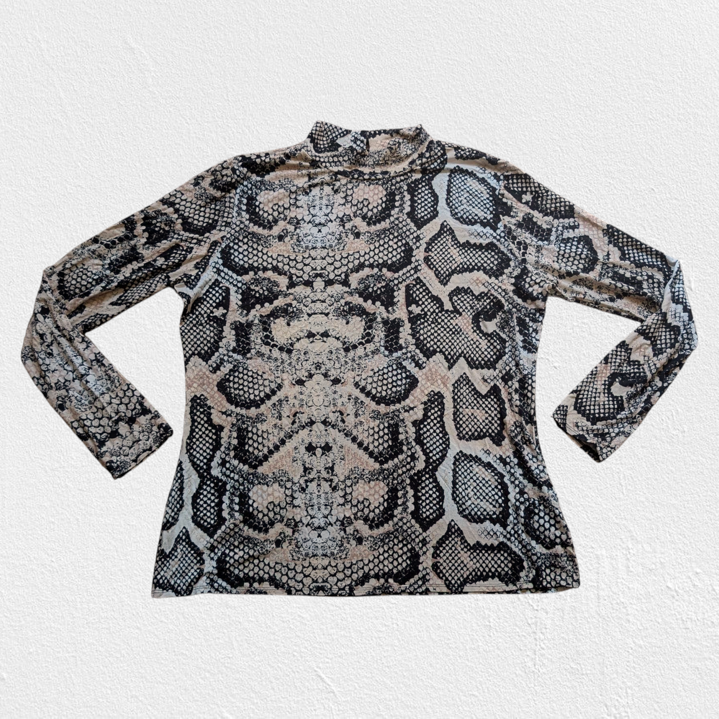 Snake Print Long Sleeve Top