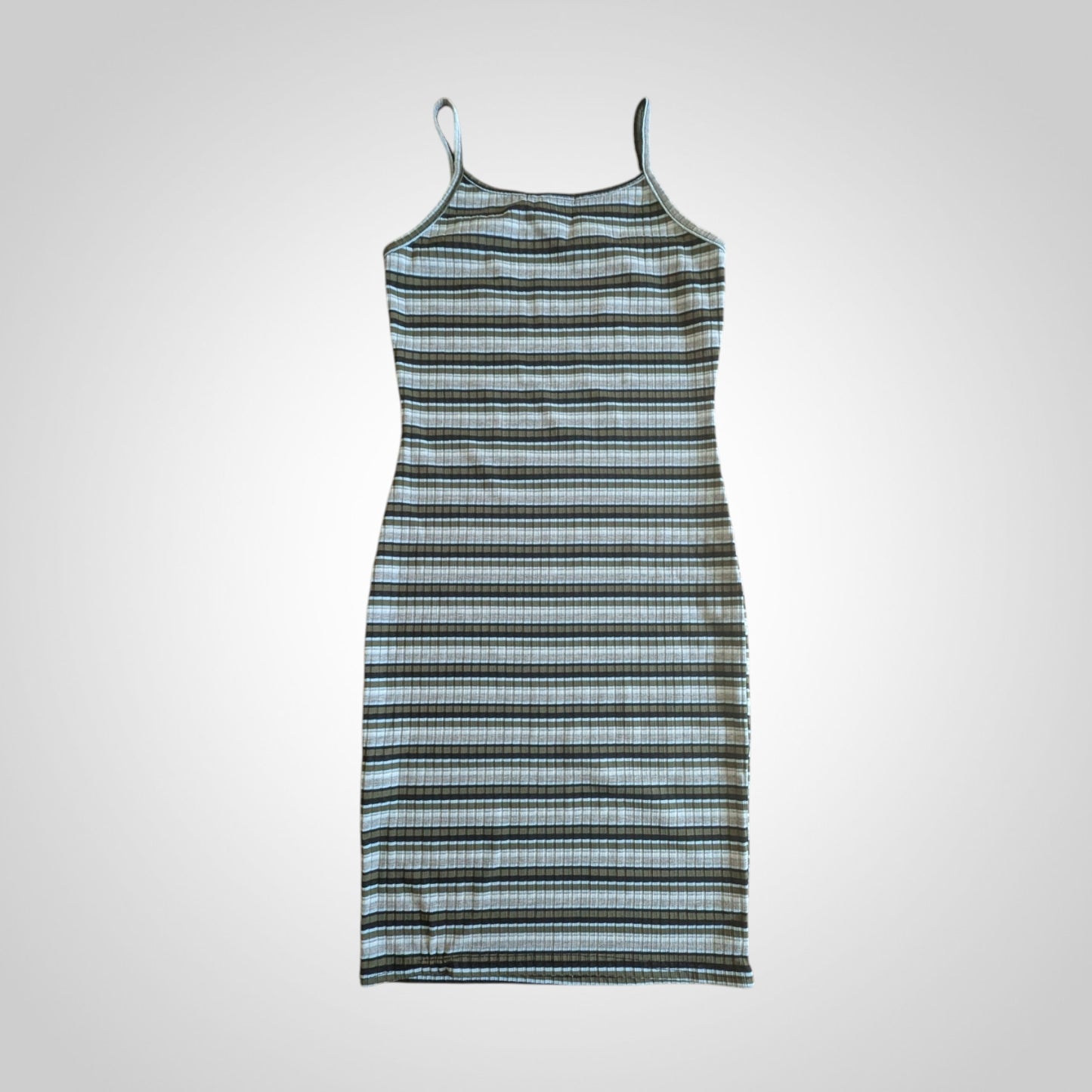 Striped Ribbed Cami Mini Dress