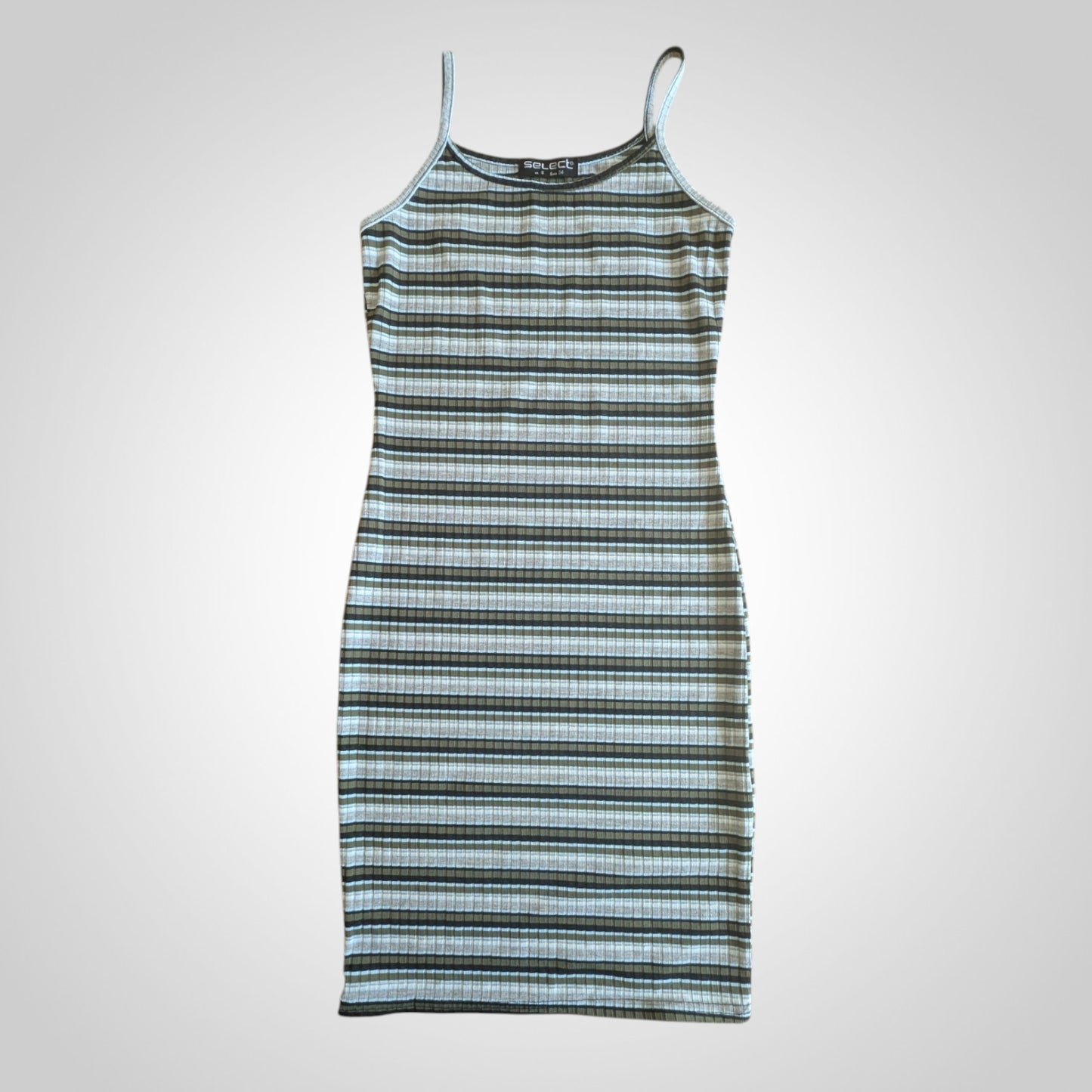 Striped Ribbed Cami Mini Dress