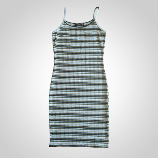 Striped Ribbed Cami Mini Dress
