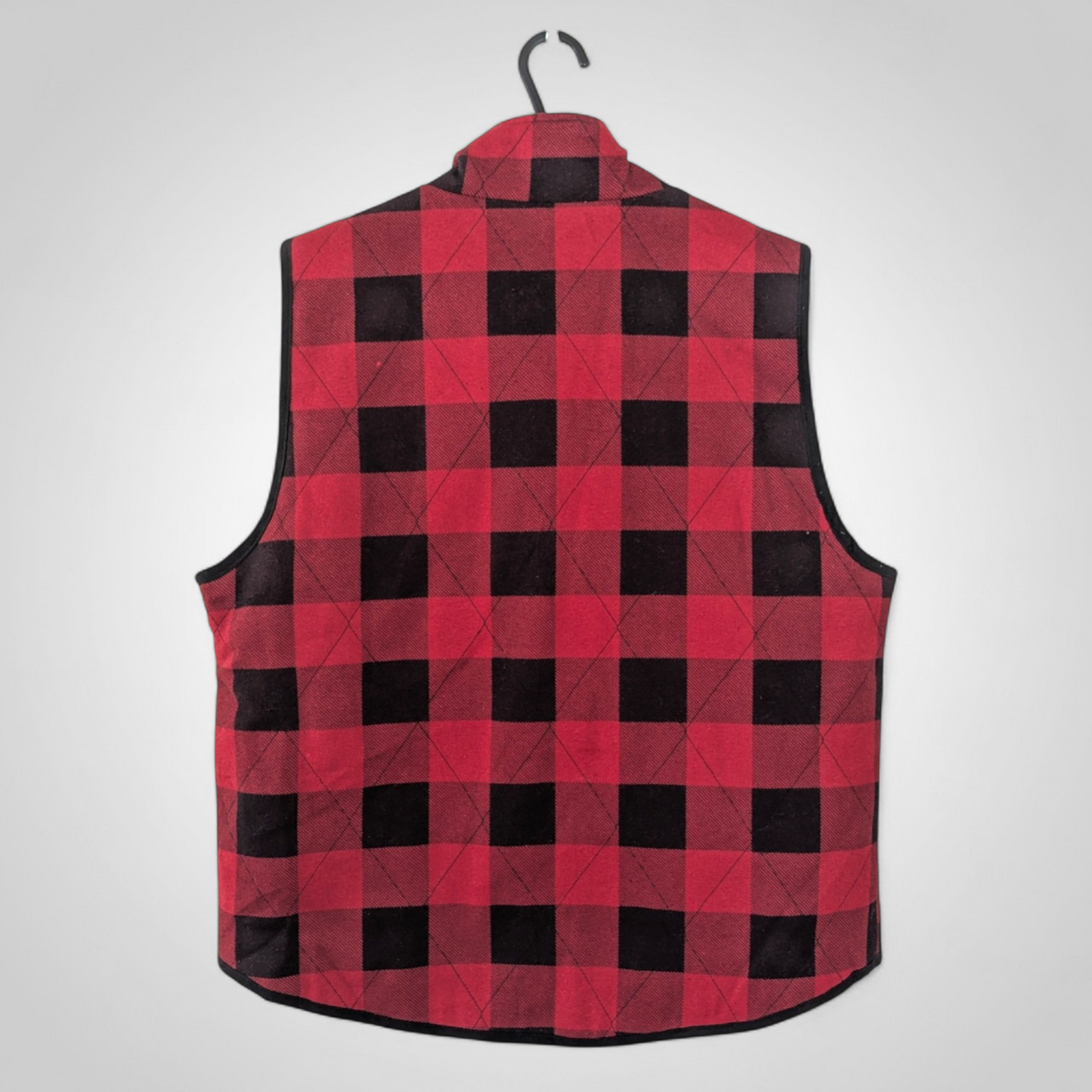 00's Grunge Checked Gilet