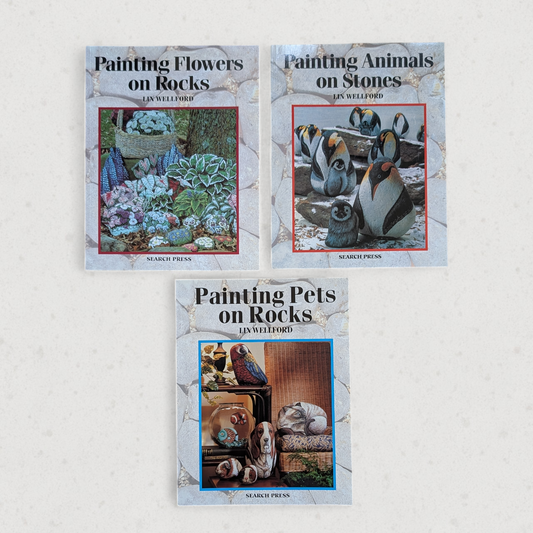 Vintage Rock Painting Book Set - Lin Wellford