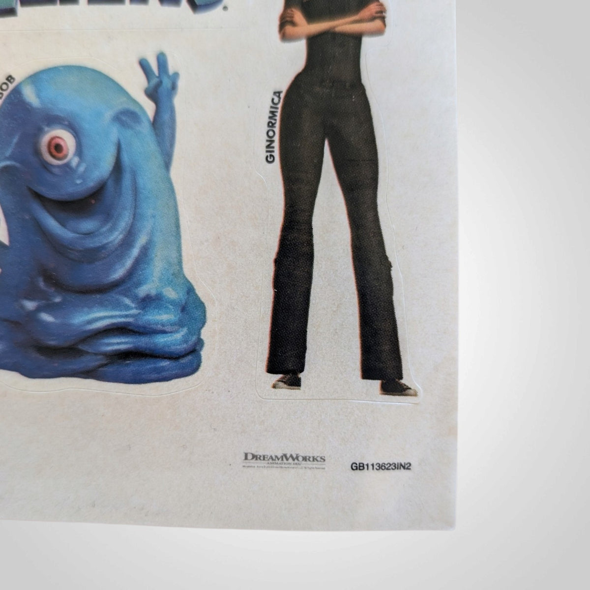 Monsters vs. Aliens Promotional Sticker Sheet (2009)