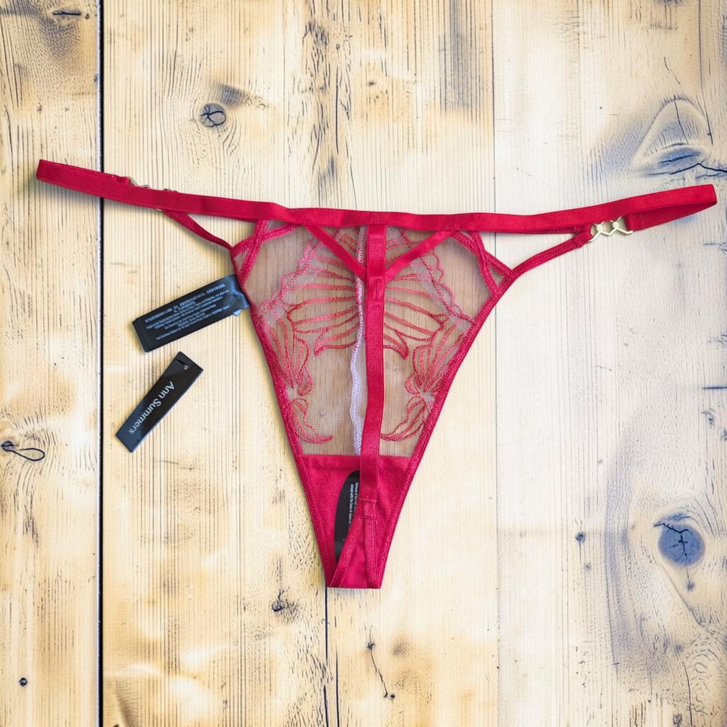 Ann Summers Red Floral G-String