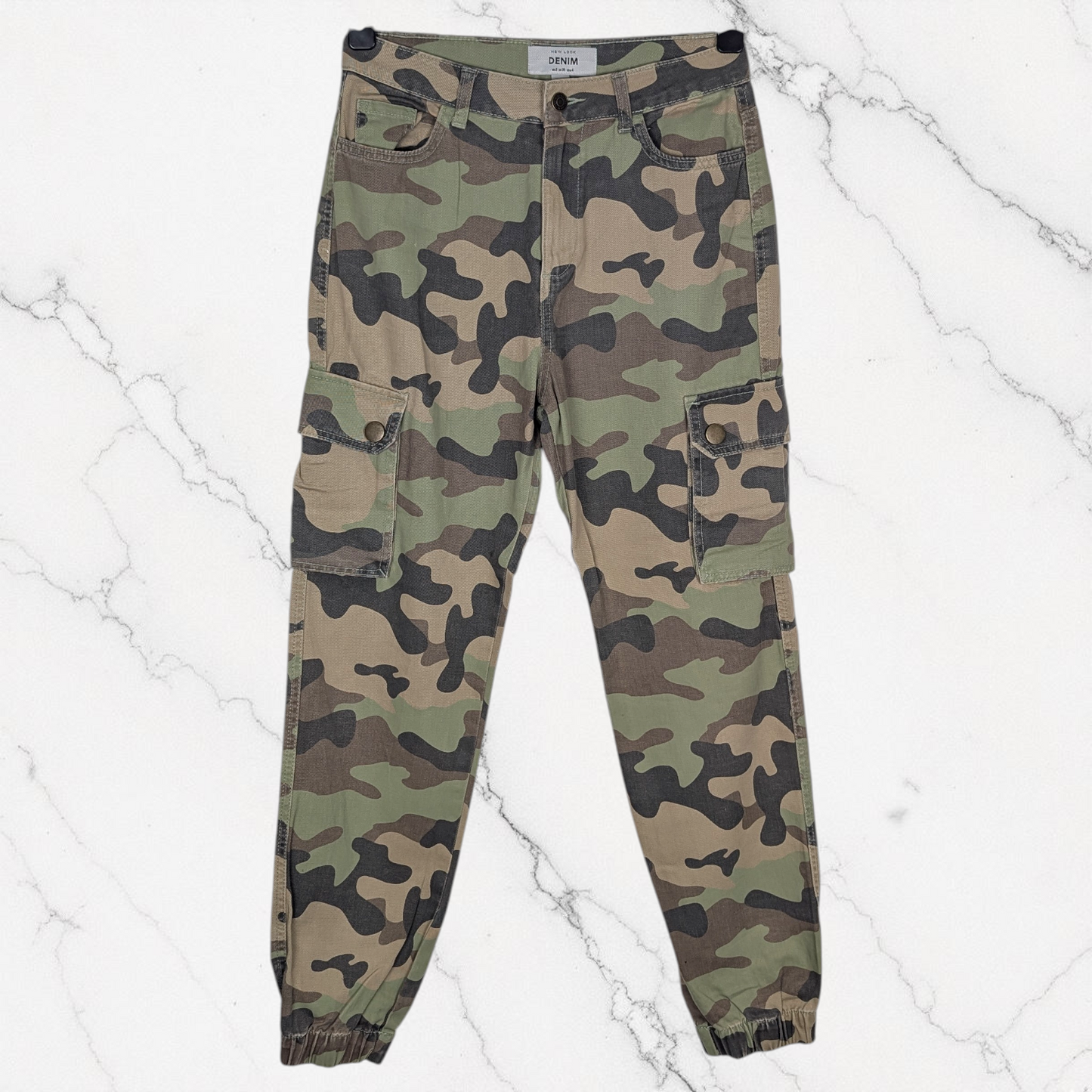 Khaki Camo Cargo Trousers