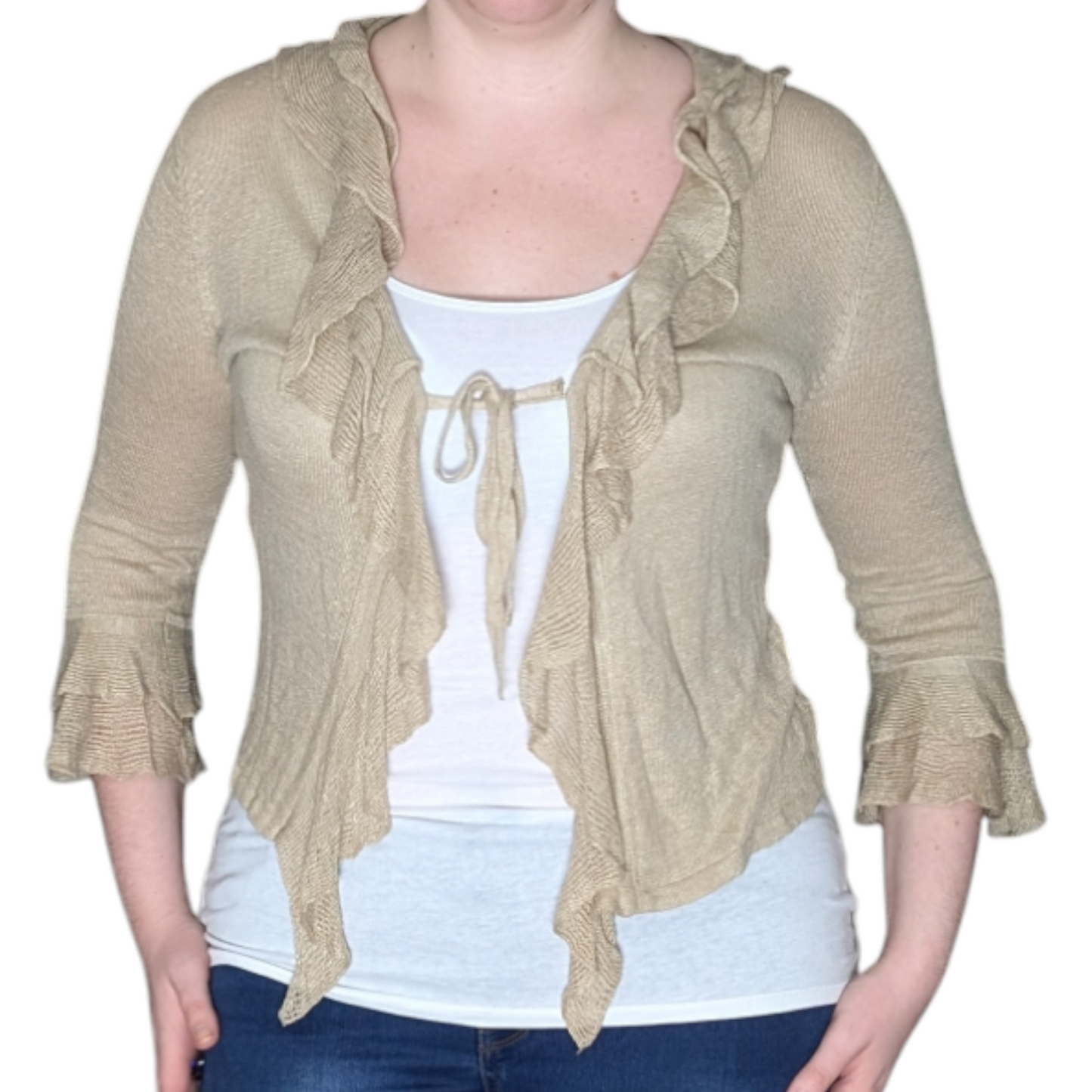 00's Ruffled Cardigan