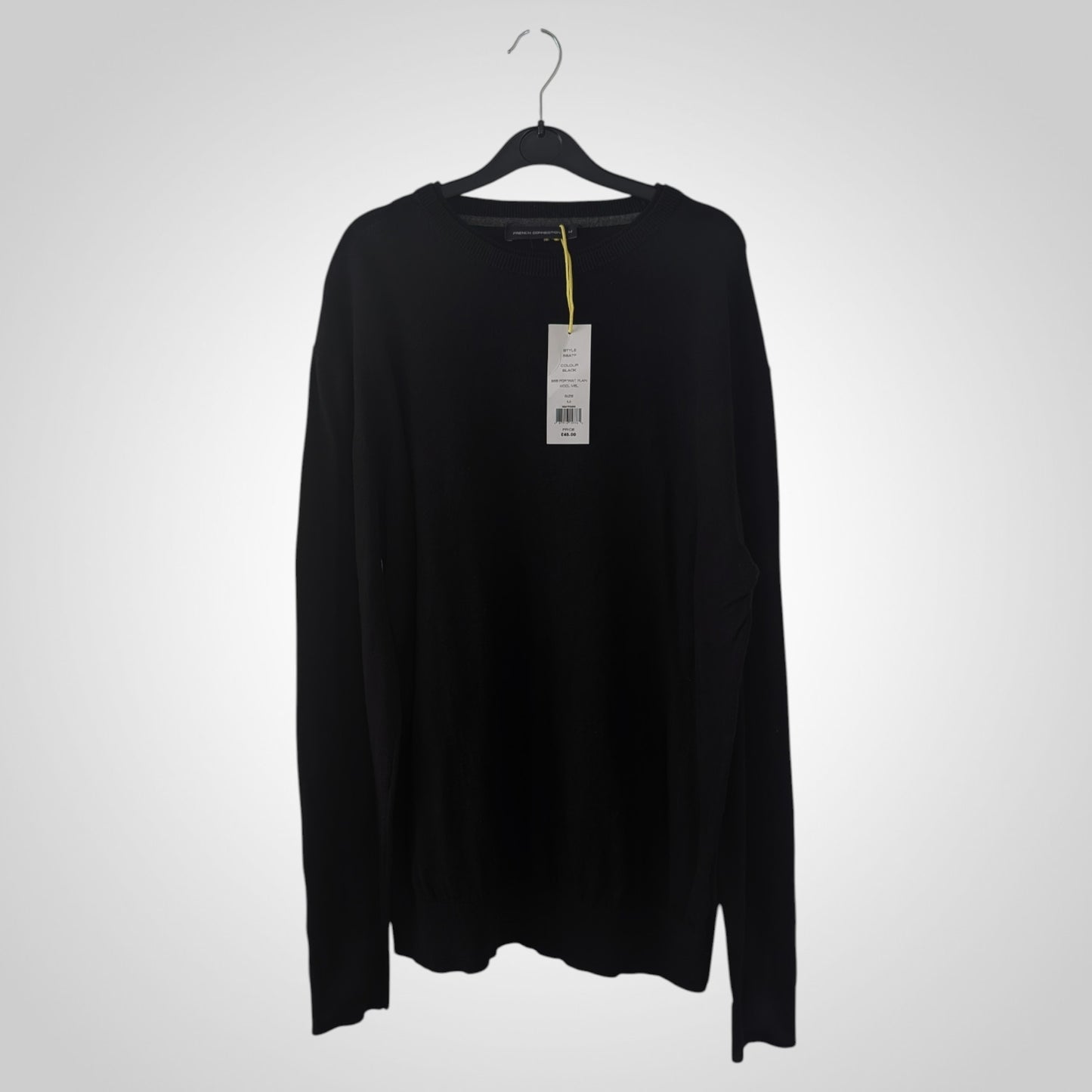 French Connection Black Wool Blend Jumper