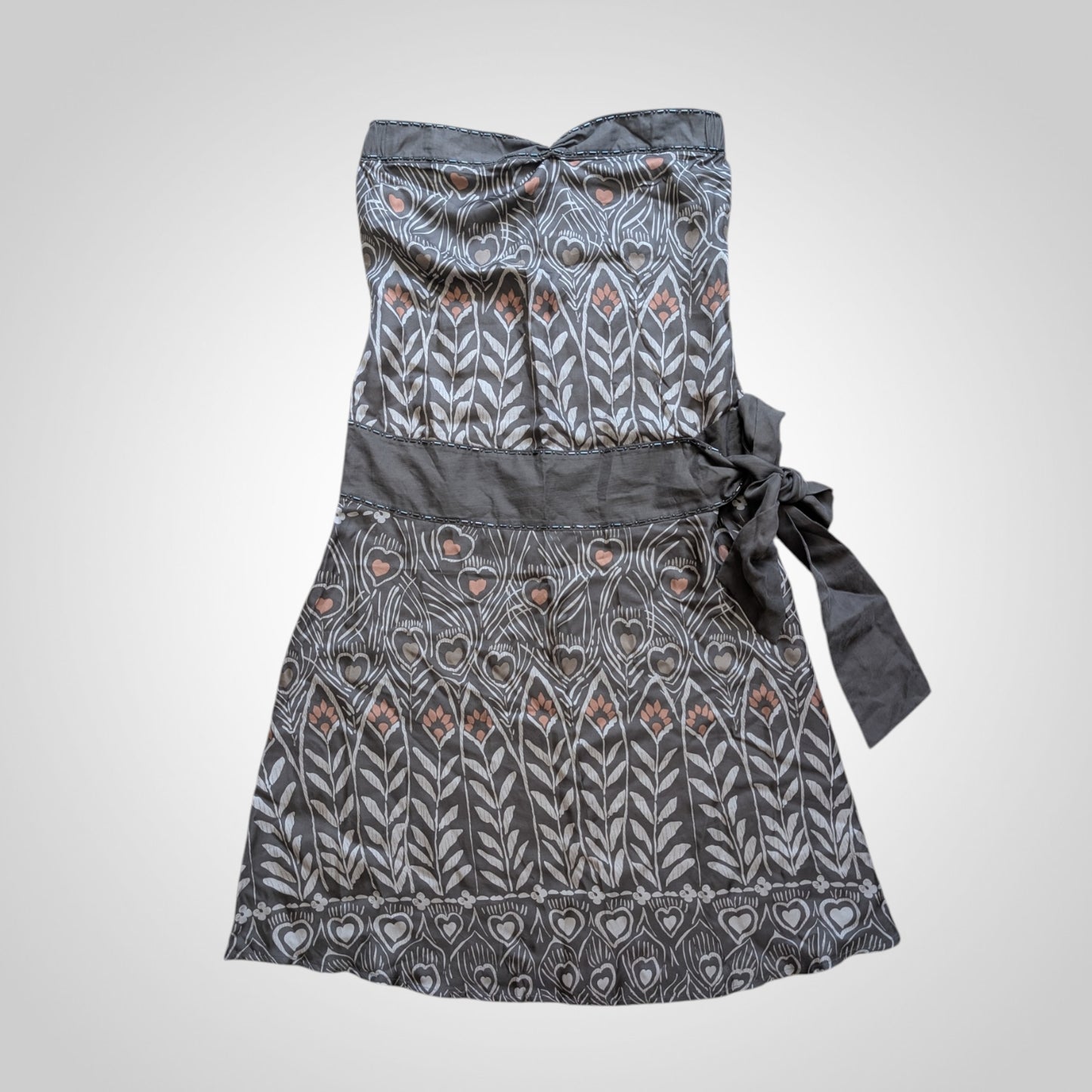 00s Ted Baker Silk Bandeau Dress
