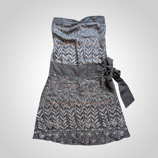 00s Ted Baker Silk Bandeau Dress