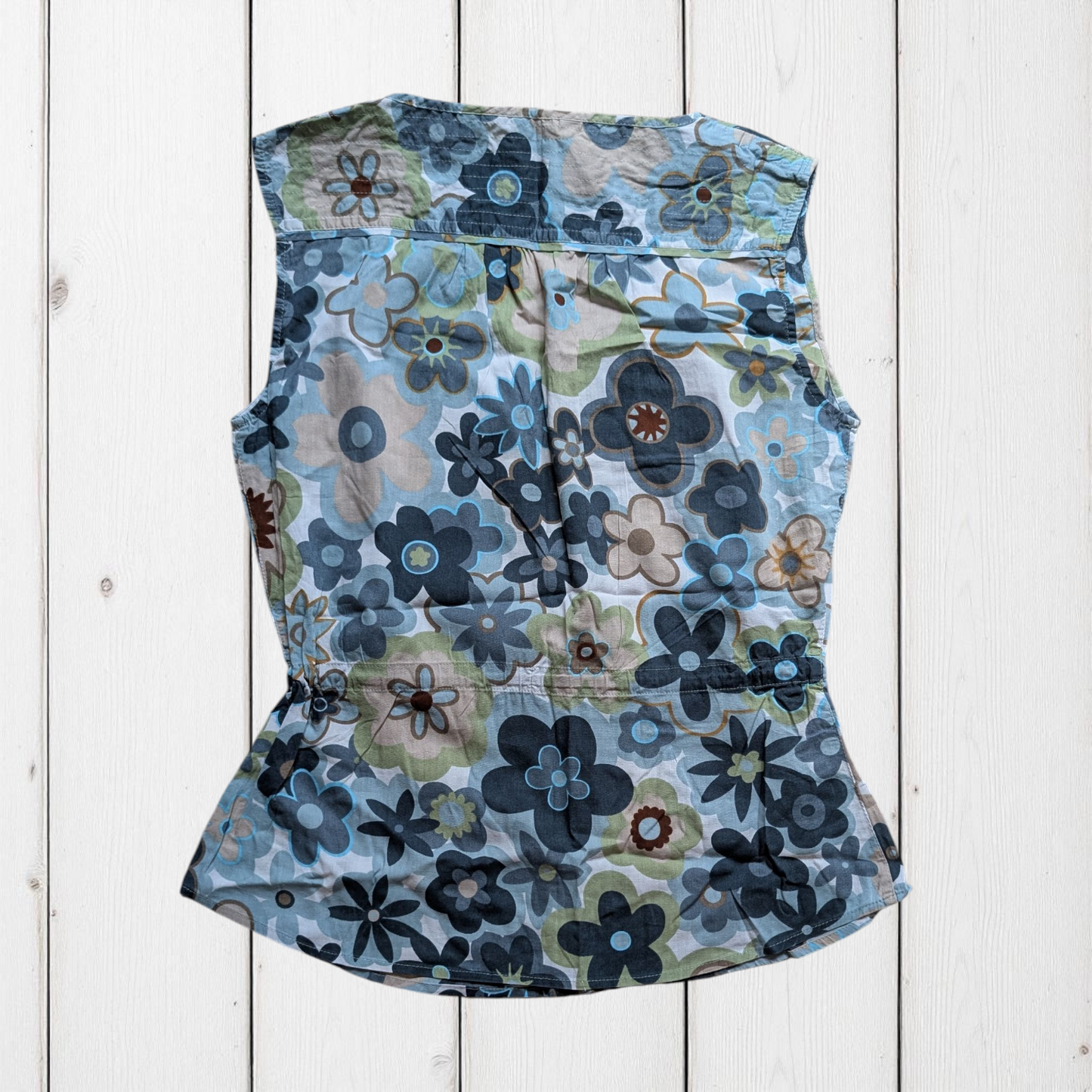 00's Retro Boho Blouse