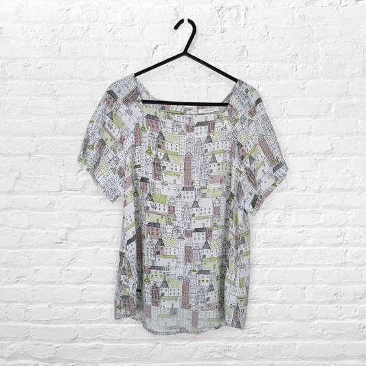 White Stuff Artsy Townscape Top