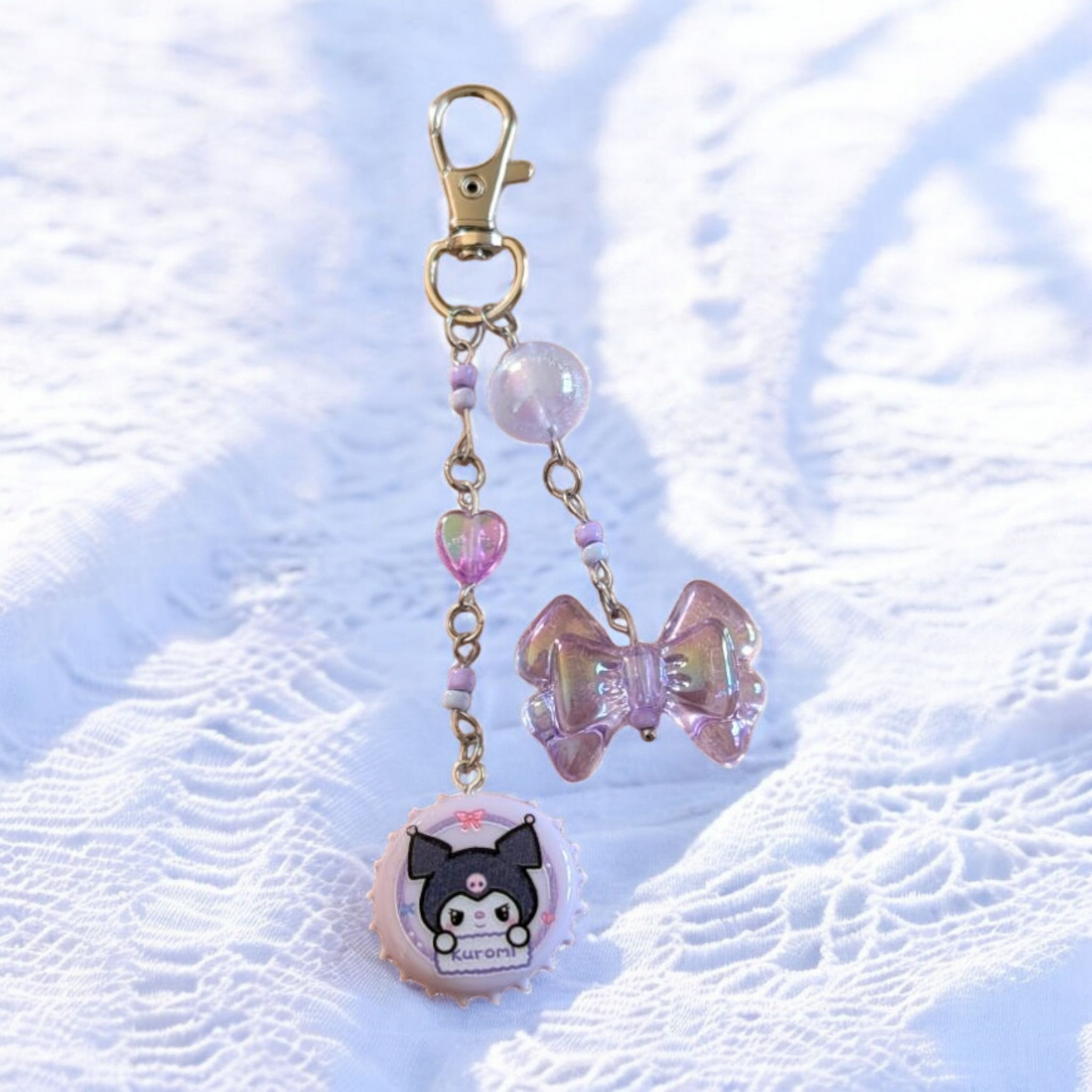 Sanrio Bottle Cap Keyring