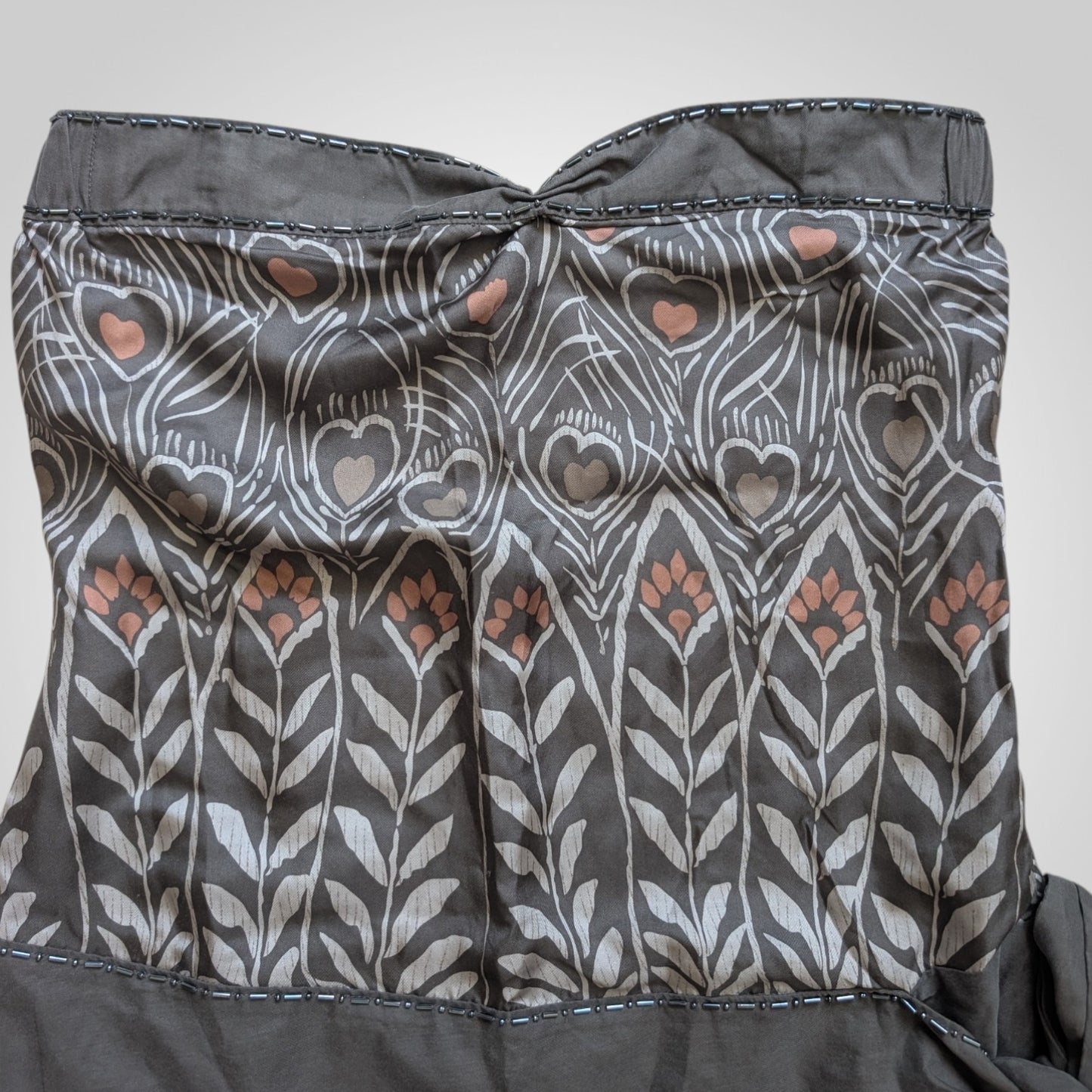 00s Ted Baker Silk Bandeau Dress
