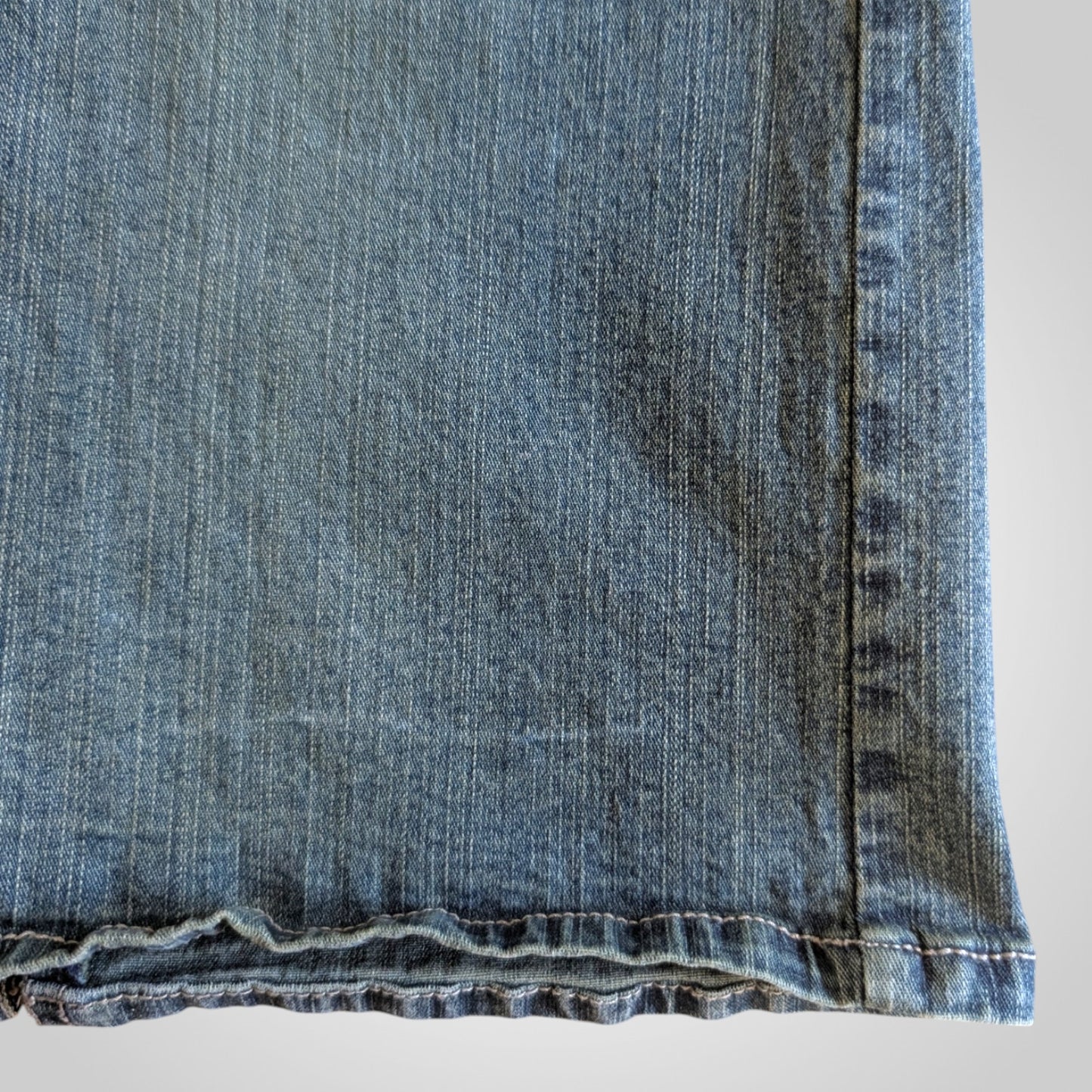 00s Boho Western Denim Mini Skirt
