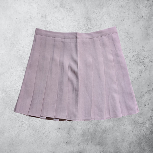 00's Pink Pleated Mini Skirt
