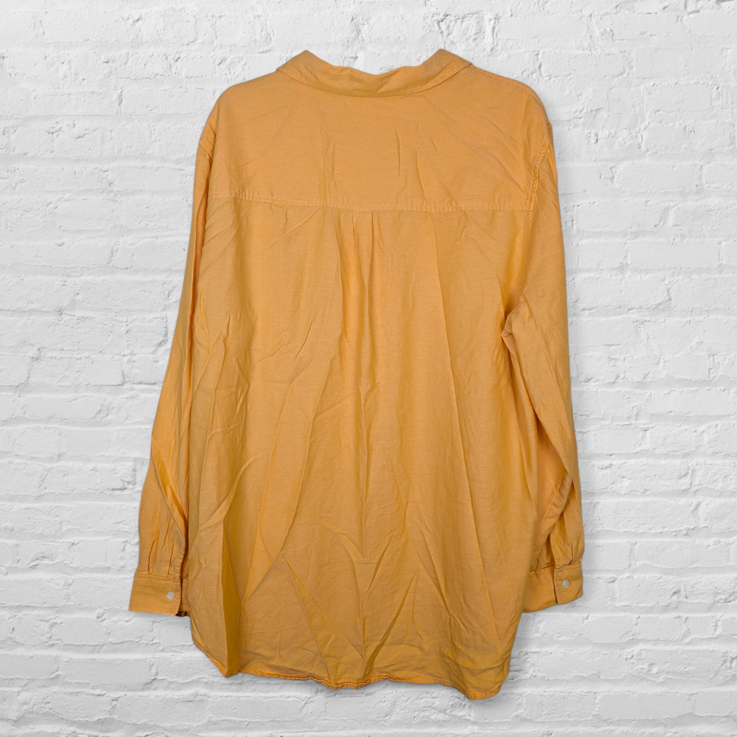 Next Yellow Orange Cotton Shirt