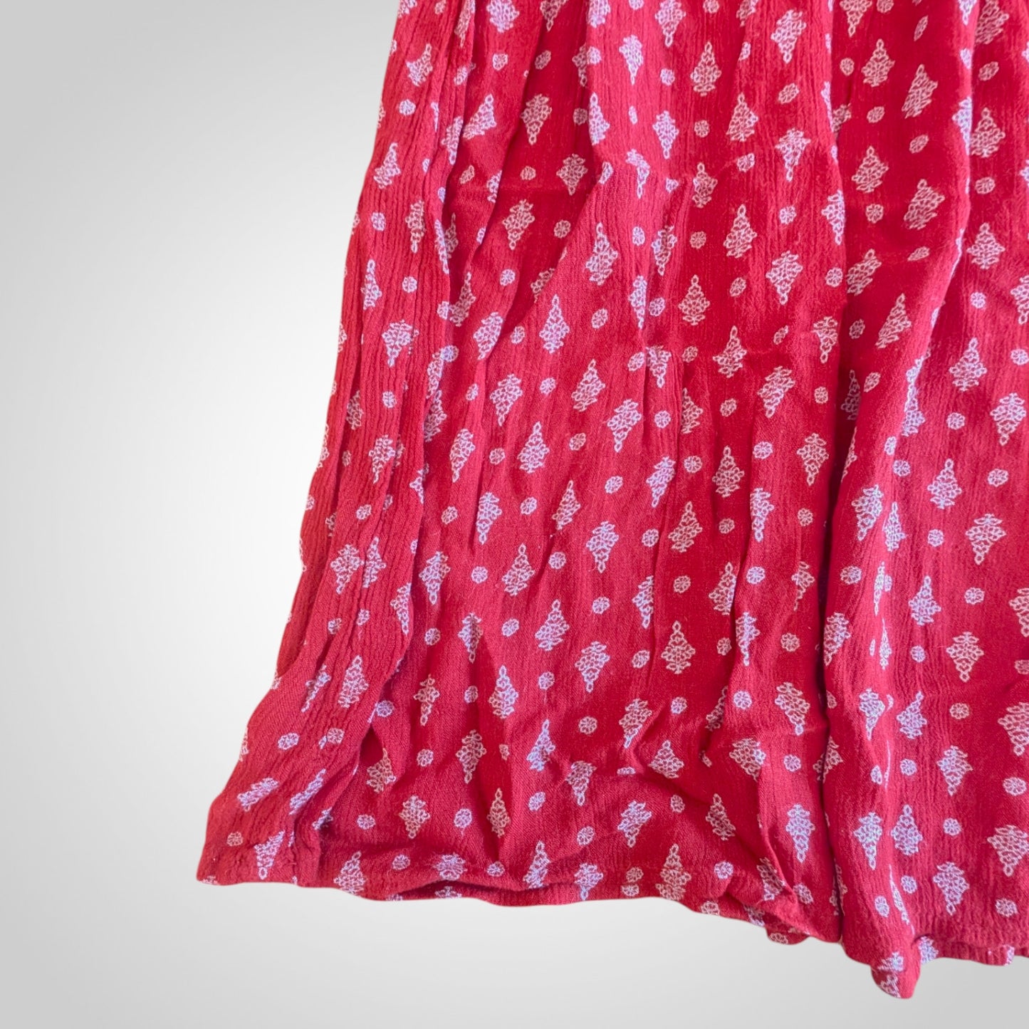 Red & White Patterned Sundress