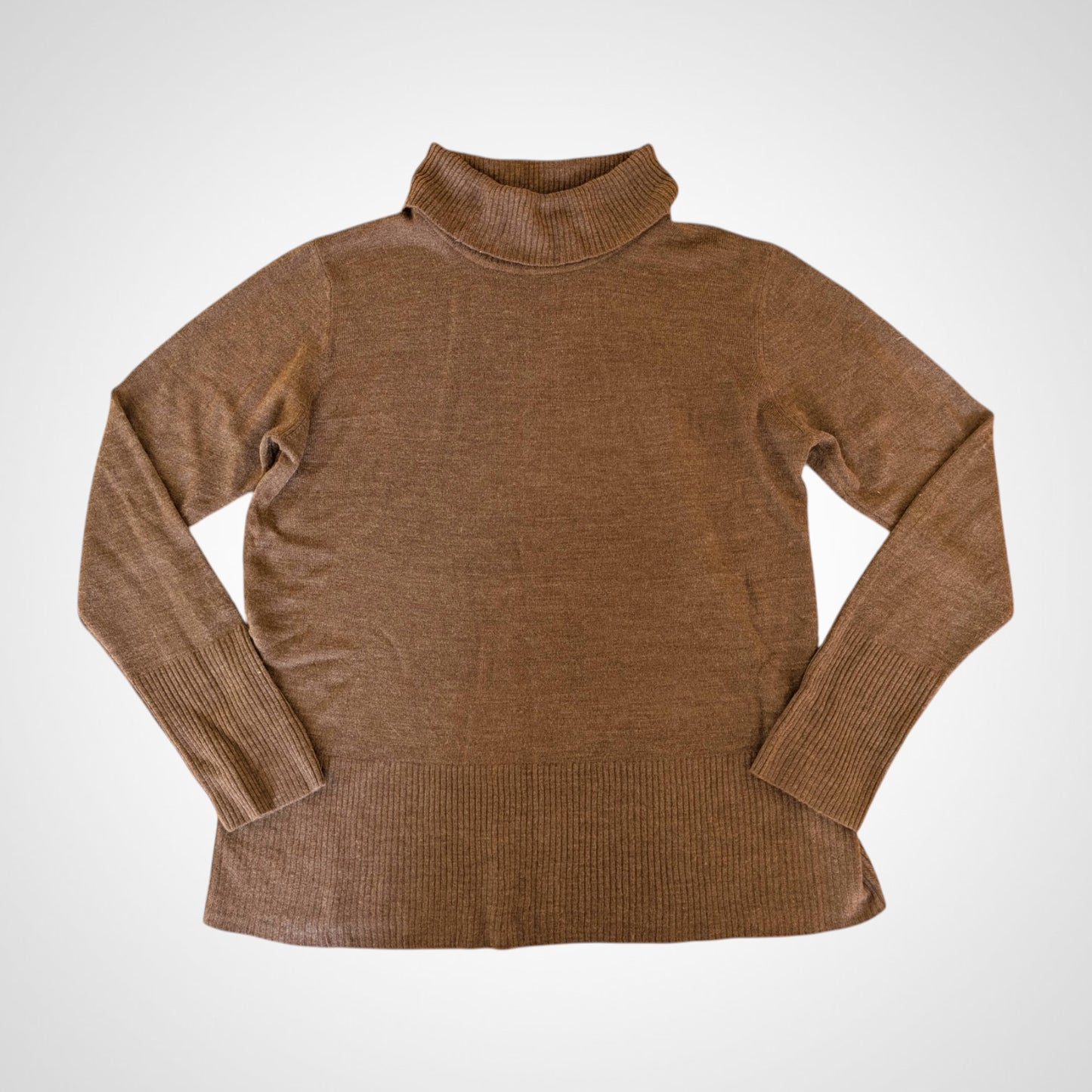 Brown Roll Neck Jumper