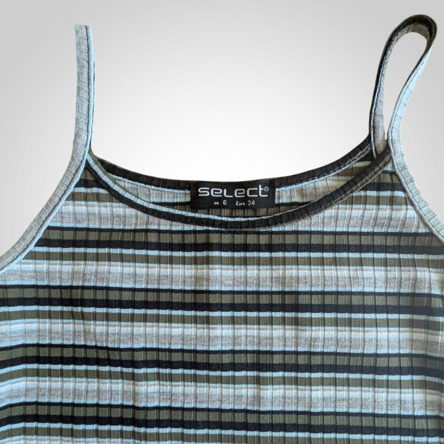 Striped Ribbed Cami Mini Dress