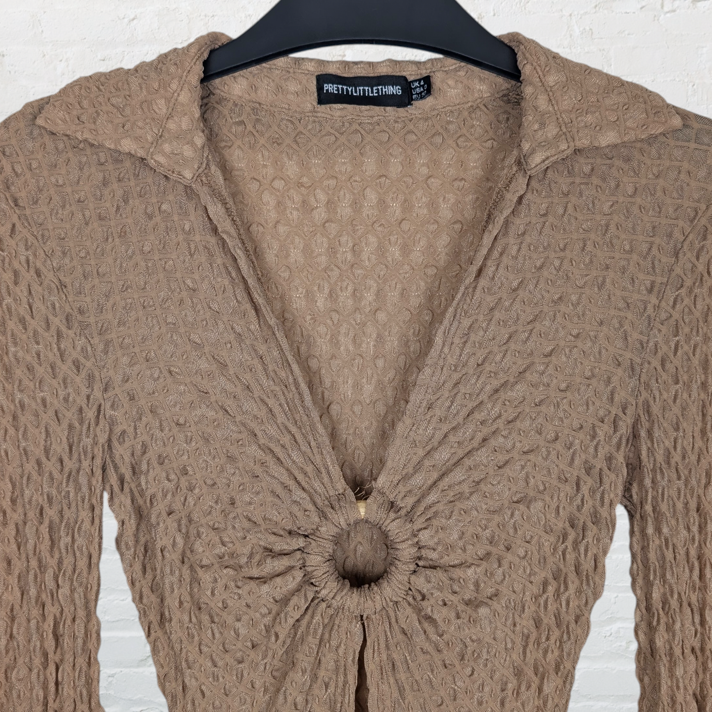 PLT Brown Cutout Dress