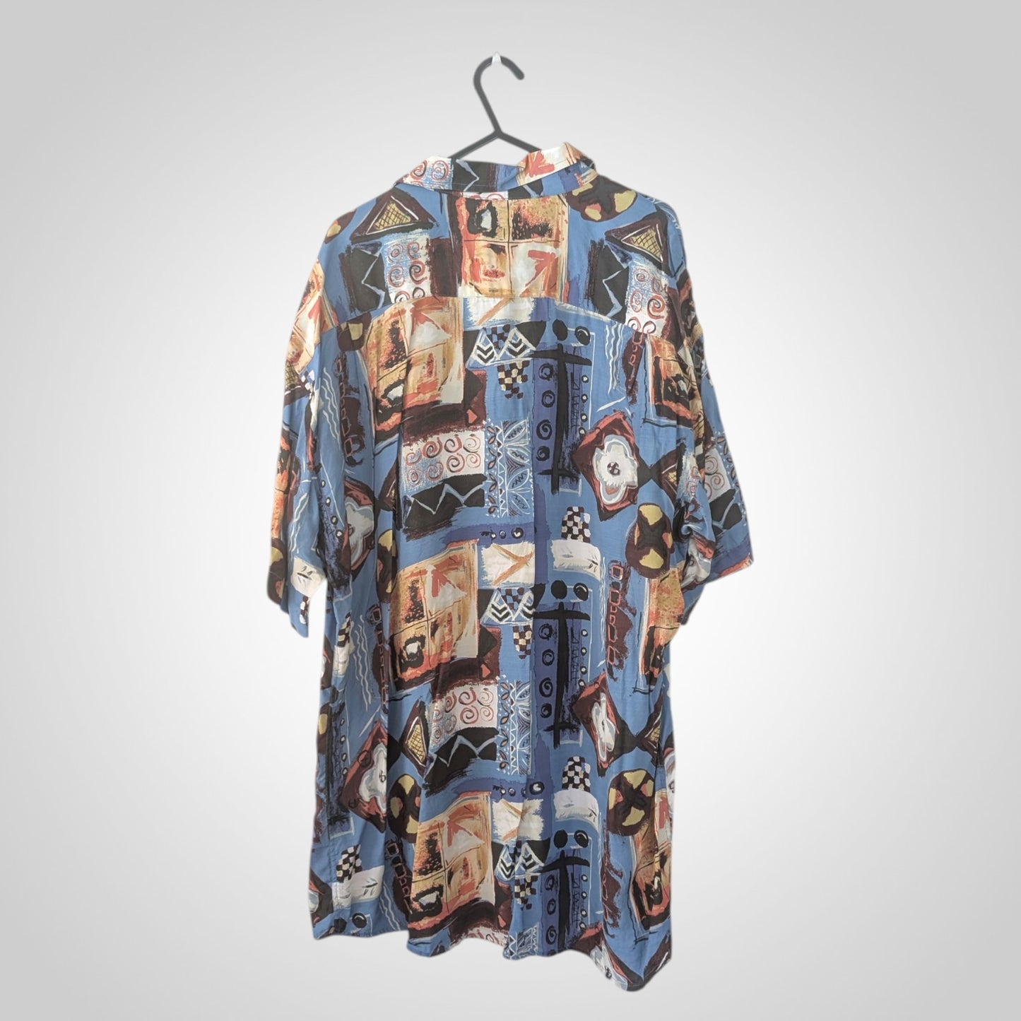 90's Abstract Patterned Shirt