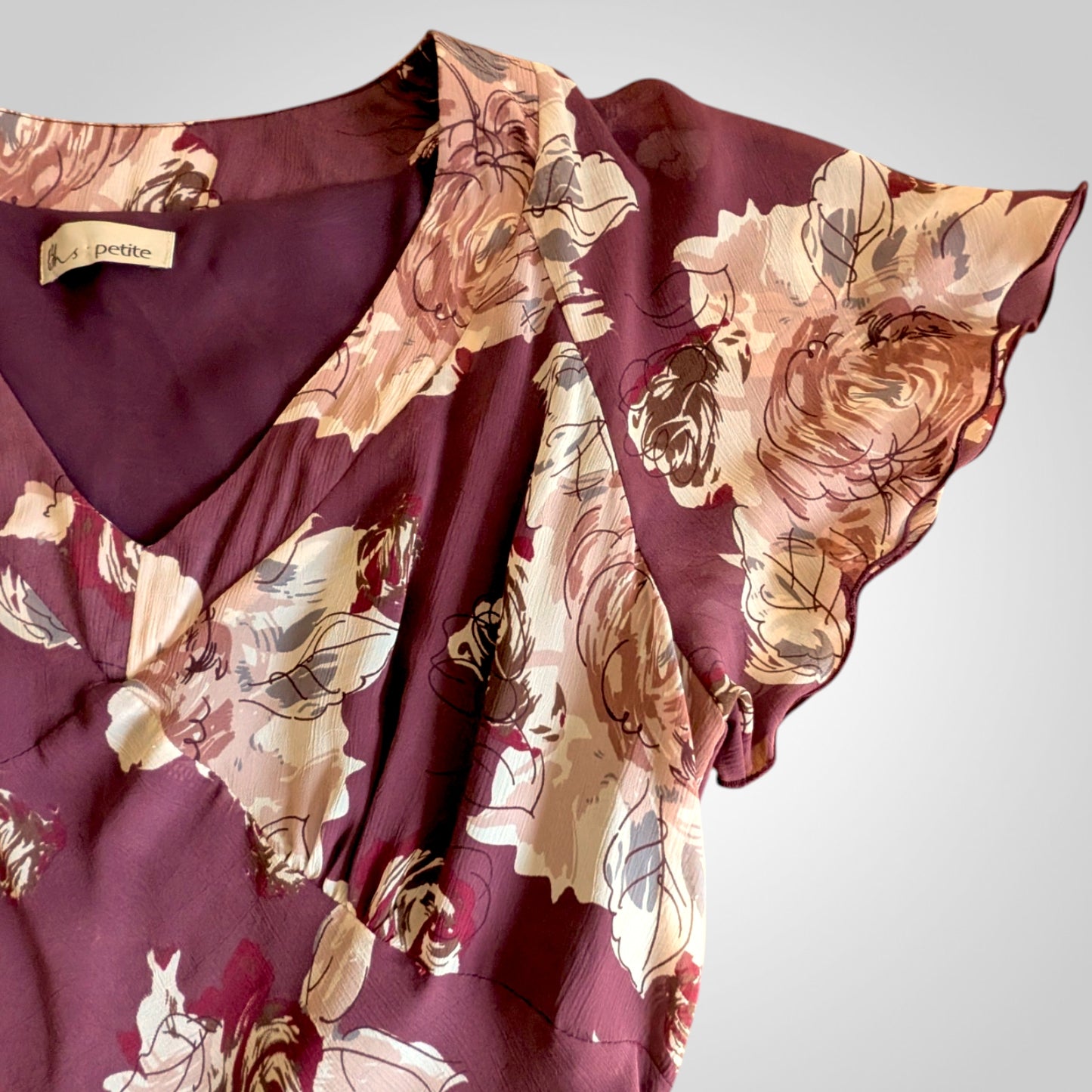 90s Floral Tea Dress