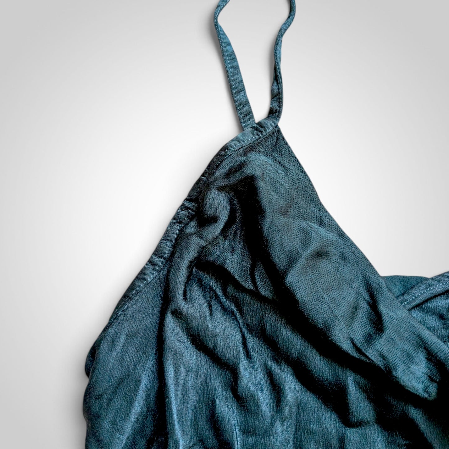 00s Ghost London Teal Green Cowl Neck Cami