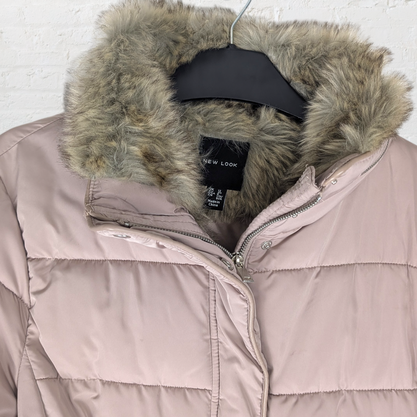Dusty Pink Quilted Puffer Jacket