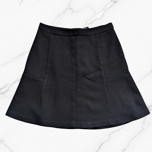 Black A-Line Mini Skirt